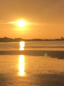 sunset in Saint Malo